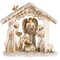 Edge Collection - 7.5" - Ivory - Ivory Nativity Scene with Angel and Sheep - 1 Piece